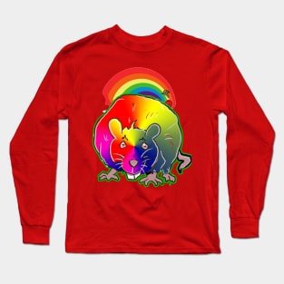 Rainbow Rat Urban Swag by GT Artland Long Sleeve T-Shirt